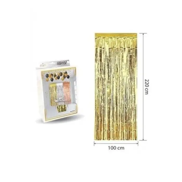 Lüks Kapı Perdesi Gold 100 * 220 Cm M151