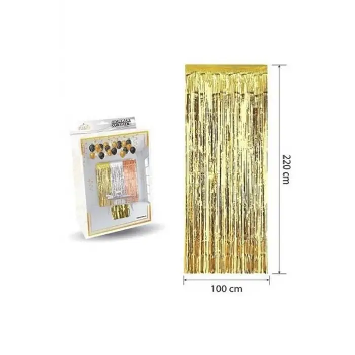 Lüks Kapı Perdesi Gold 100 * 220 Cm M151