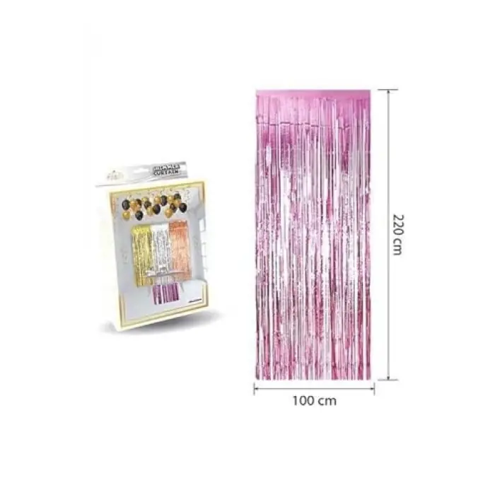 Lüks Kapı Perdesi Pembe 100 * 220 Cm M159