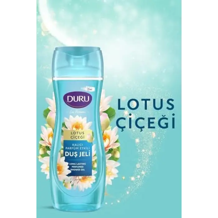 Lüks parfümlü lotus çiçeği vegan duş jeli, 3X450 Ml