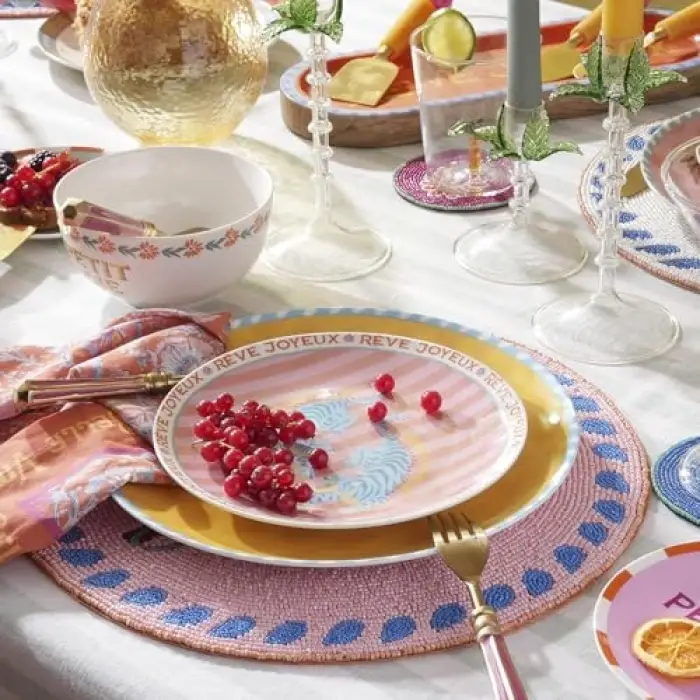 Luohu Porselen Pasta Tabağı 21 Cm
