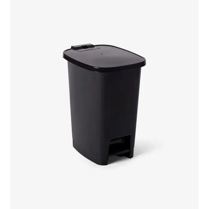 Lüx Serisi Pedallı 10 Litre Çöp Kovası Siyah