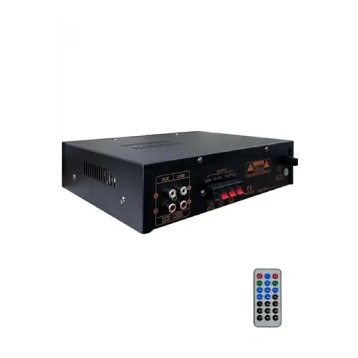 LV-200 100V trafolu ve 4-16 Ohm mixer amfi, 200W, Bluetooth USB