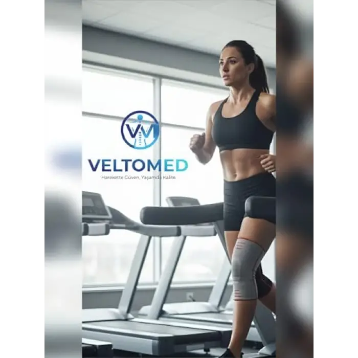M Beden 3D Örme Sporcu Dizlik, 2li Set, Kompresyonlu ve Kaymaz
