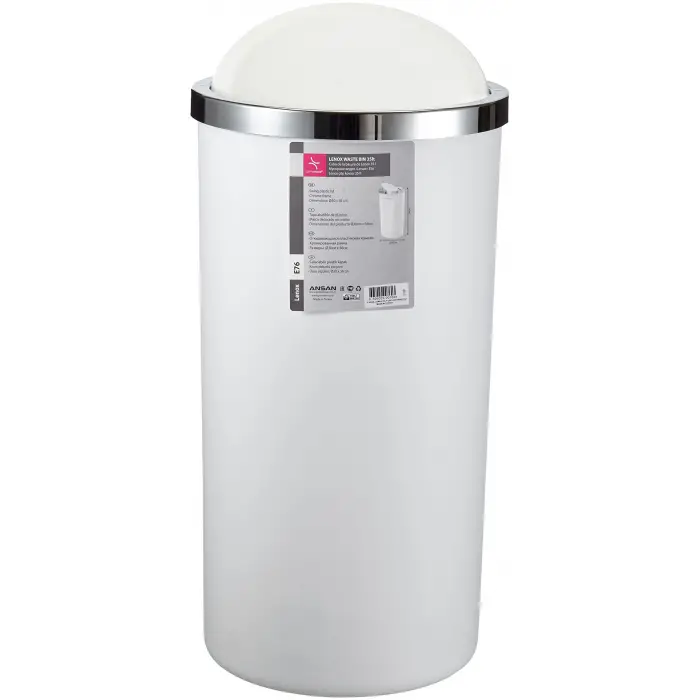 M-E76-01 Lenox 35 lt Çöp Kovası, Beyaz