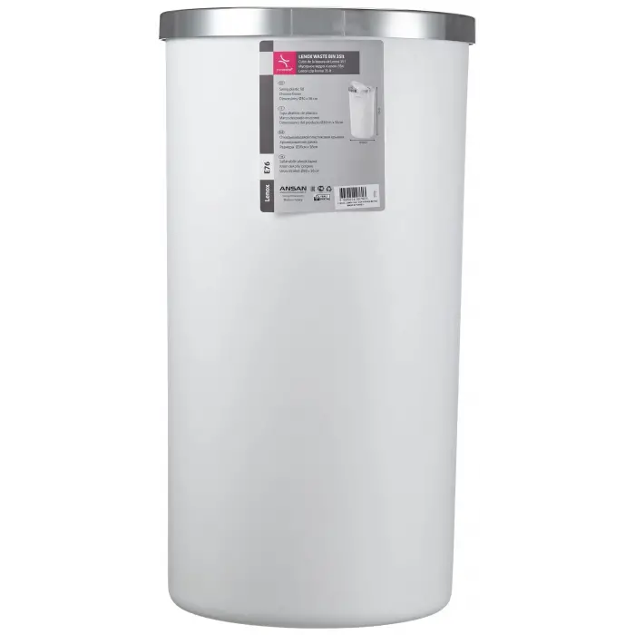 M-E76-01 Lenox 35 lt Çöp Kovası, Beyaz