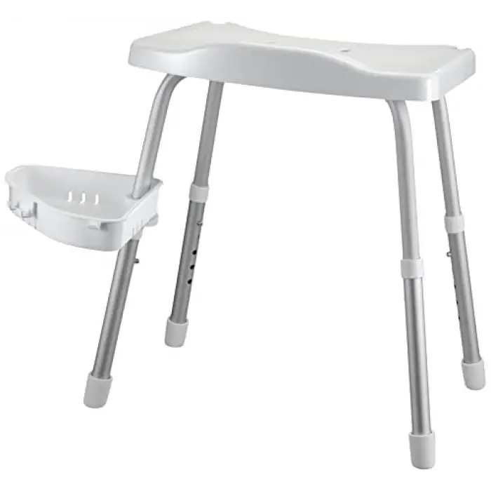 M-KV35-01 Apollo Duşlu Banyo Taburesi, Beyaz