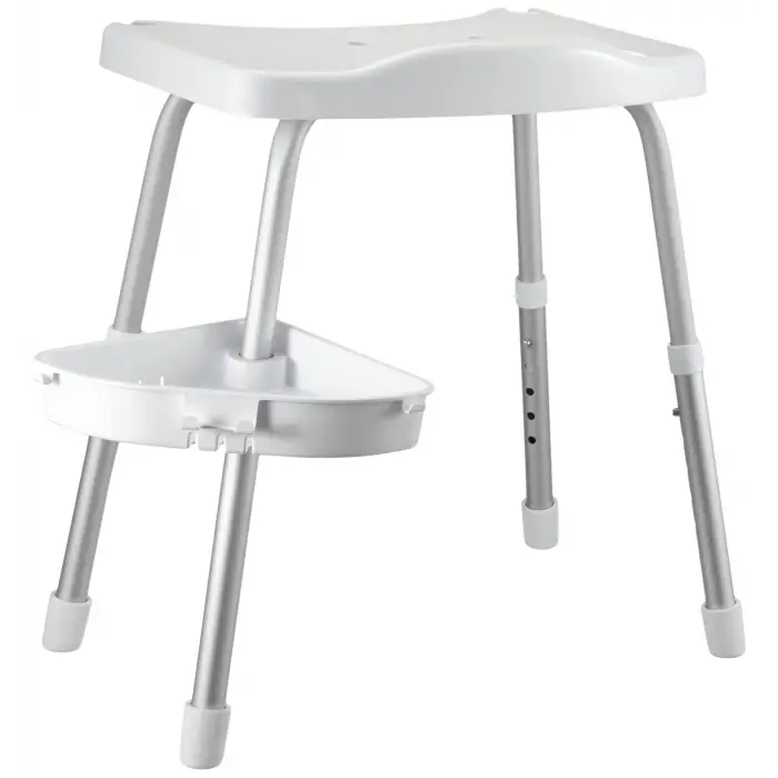 M-KV35-01 Apollo Duşlu Banyo Taburesi, Beyaz