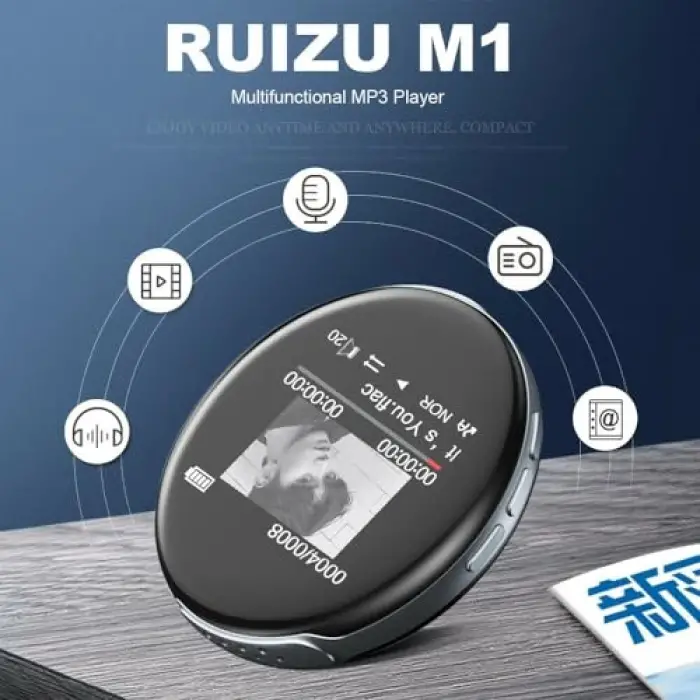 M1 Mini Hoparlörlü Bluetooth MP3 Çalar 8GB