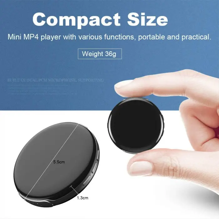 M1 Mini Hoparlörlü Bluetooth MP3 Çalar 8GB