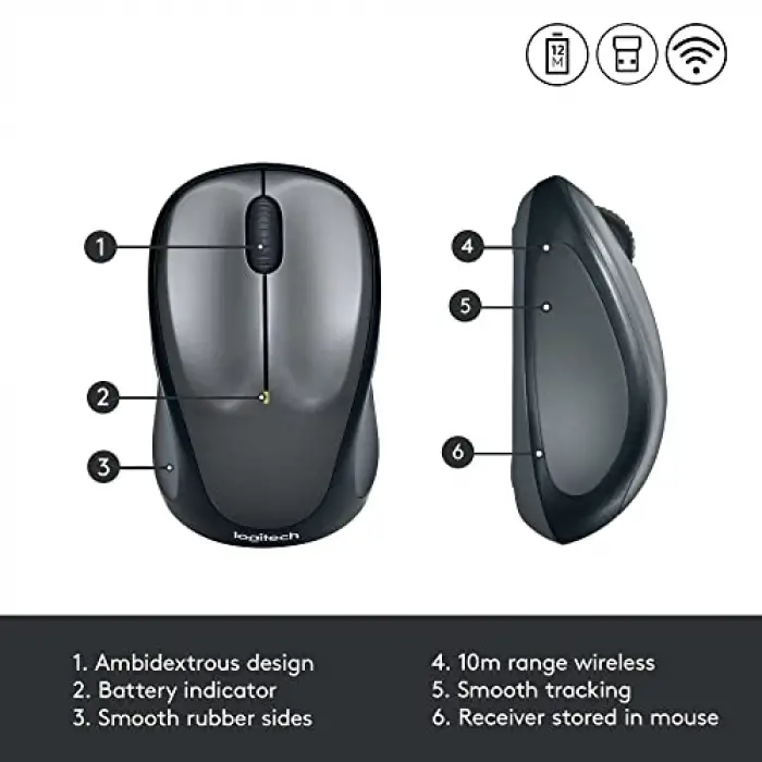 M235 siyah kablosuz mouse