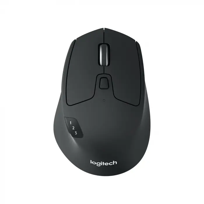 M720 Triathlon Windows/Mac İçin Kablosuz Mouse (Bluetooth, Unifying, Easy-Switch - Üç Cihaz Arasında Kolayca Geçiş Sağlar) Siyah