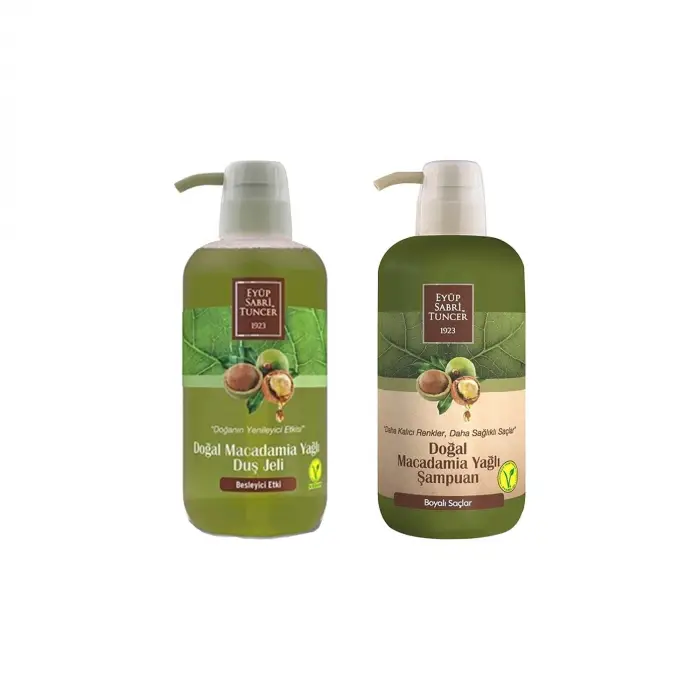 Macadamia Yağlı Duş Jeli ve Şampuanı, 2li Paket