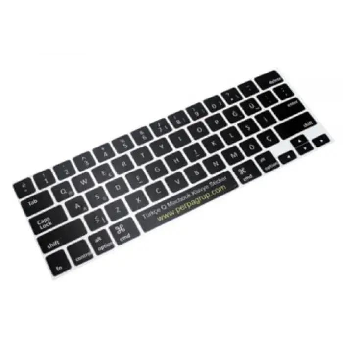 MacBook Türkçe Q klavye etiketi stickerı