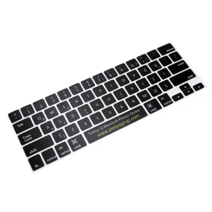 MacBook Türkçe Q klavye etiketi stickerı