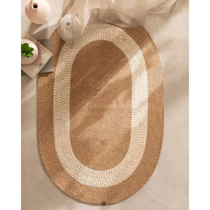 Madame Coco Alsace Oval Kilim Naturel/Krem