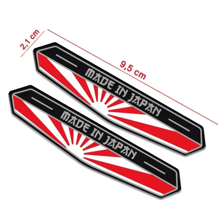 Made in Japan Bayraklı 3D Sticker