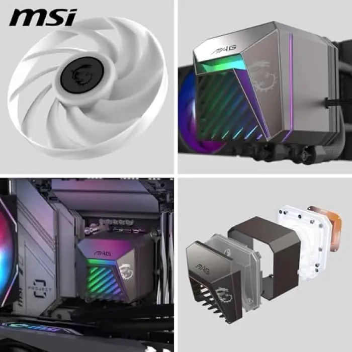 MAG CORELIQUID A15 360MM Sıvı Soğutucu ARGB Siyah Intel AMD
