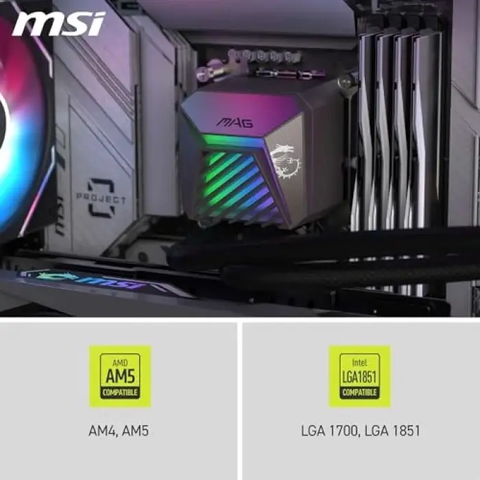 MAG CORELIQUID A15 360MM Sıvı Soğutucu ARGB Siyah Intel AMD