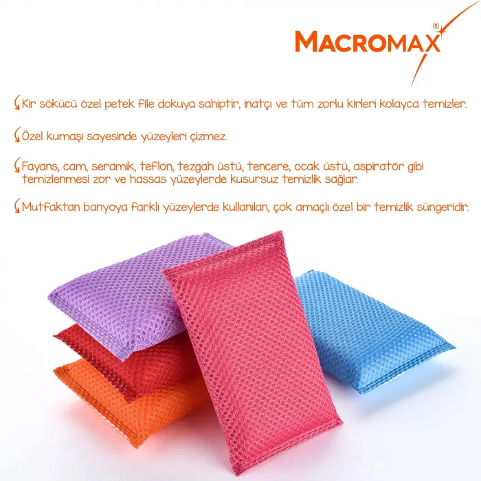 Magico 2li Petek Dokulu Bulaşık Süngeri