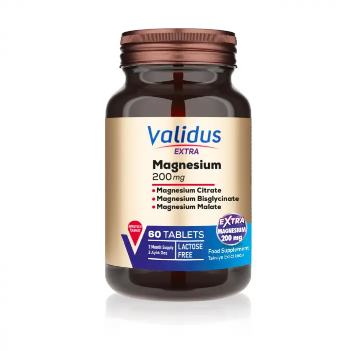 Magnesium Complex Bisglycinate Sitrat Malat 200 Mg 60 Tablets