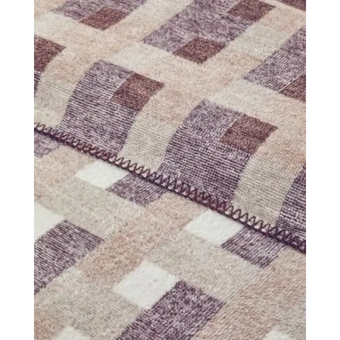 Magnet Pamuklu King Size Battaniye Krem - Bordo