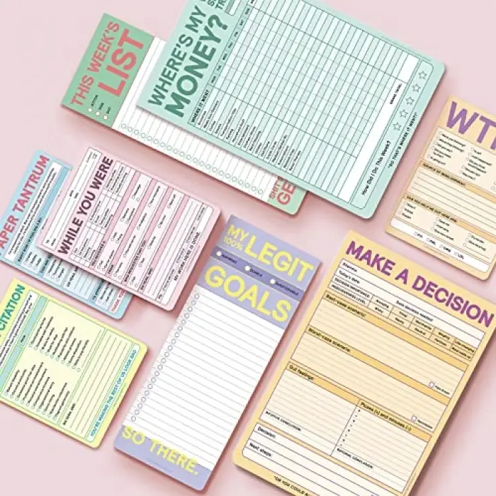 Make a Decision Pad, Checklist Funny Office not defterleri (pastel versiyon), 15,2 x 22,9 cm