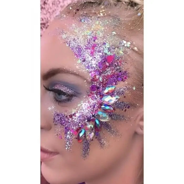 Makeup Art - Lila1 Jel Glitter, serashinegozfarı87