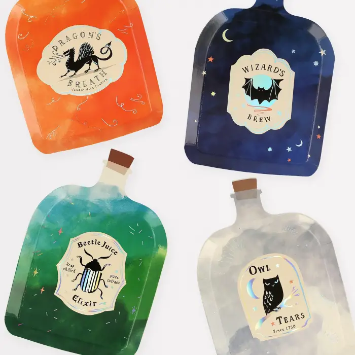 Making Magic Potion Bottle Plates - Make Magic Sihirli Şişe Tabaklar (8li)