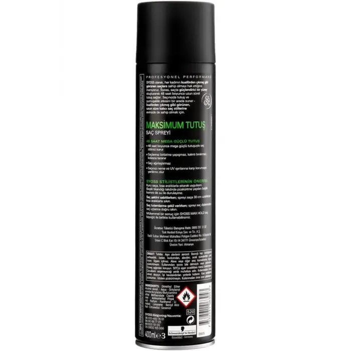 Maksimum Tutuş Saç Spreyi, 400 ml, No:5