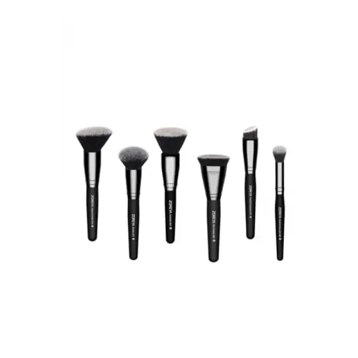 Makyaj Fırça Seti, Kabuki Professional 6 Parça, Siyah