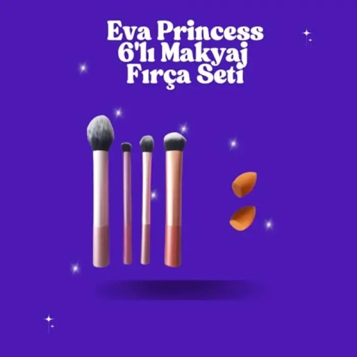Makyaj Fırçası Seti, 6 Parça