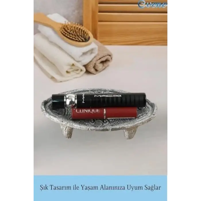Makyaj Organizeri Gümüş Eskitme Model 7, e.kozmetikorganizermodel7
