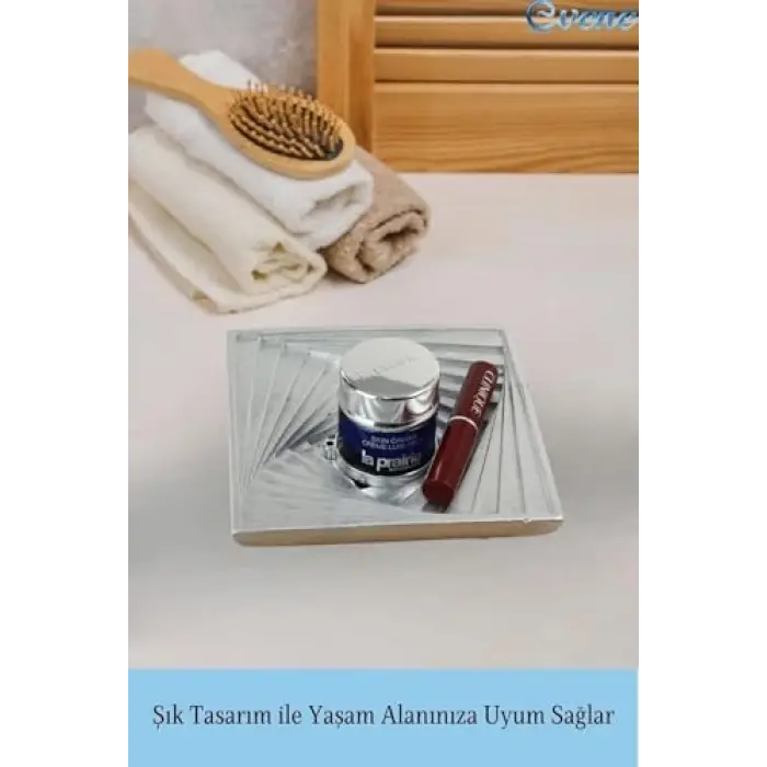 Makyaj Organizeri Gümüş Model 3, e.kozmetikorganizermodel3
