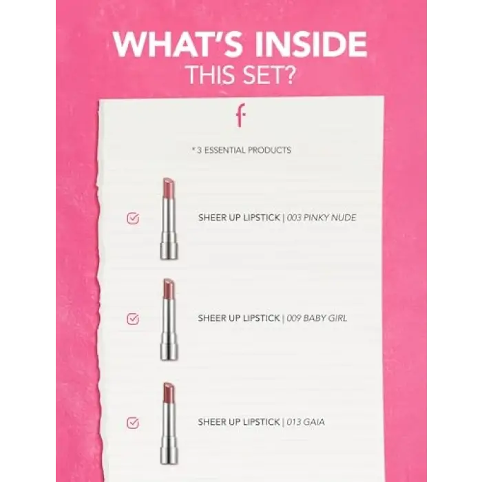 Makyaj Seti, Sheer Up Lip Crush 3lü
