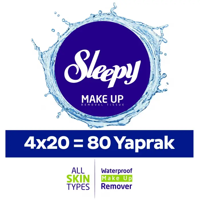 Makyaj Temizleme Mendili 4X20 Adet 80 Yaprak