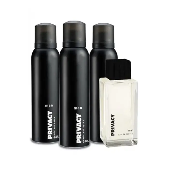 Man Eau de Toilette Parfüm 100 ml ve Deodorant 3x150 ml