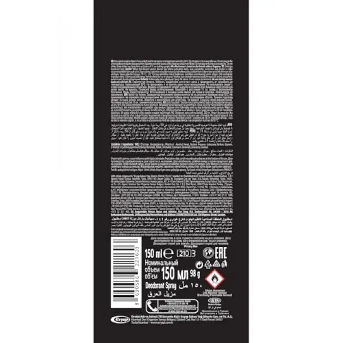 Man Eau de Toilette Parfüm 100 ml ve Deodorant 3x150 ml