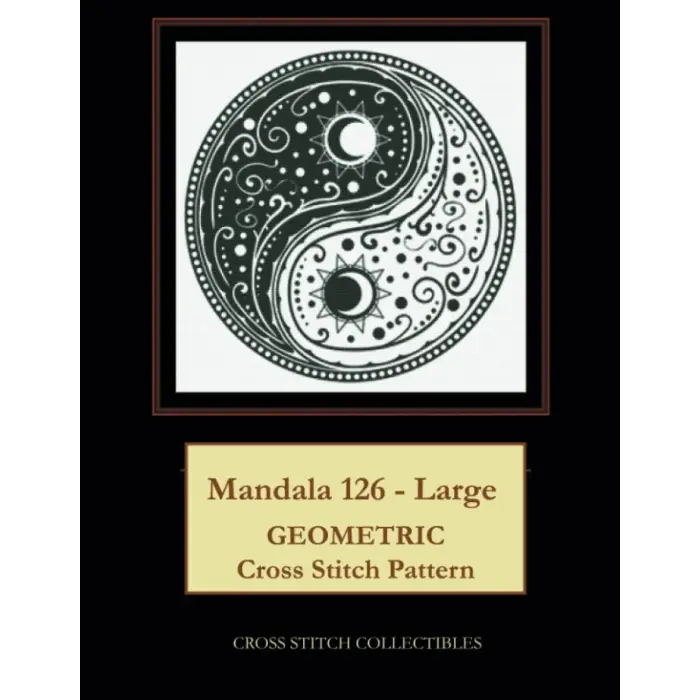Mandala 126 - Large: Geometric Cross Stitch Pattern