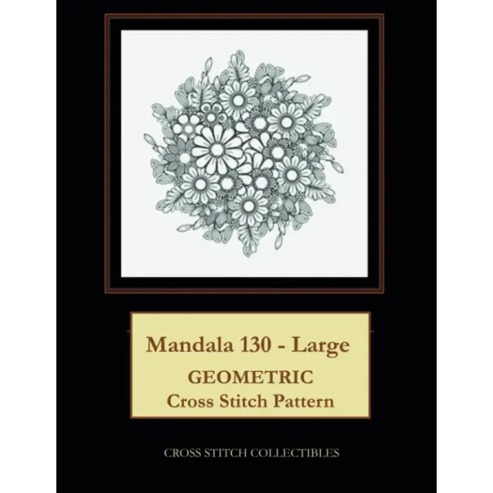 Mandala 130 - Large: Geometric Cross Stitch Pattern