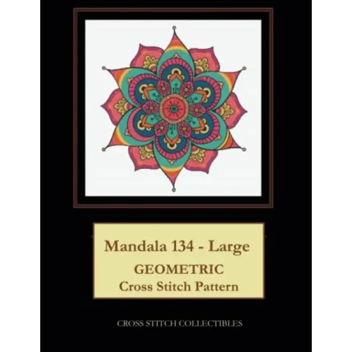 Mandala 134 - Large: Geometric Cross Stitch Pattern