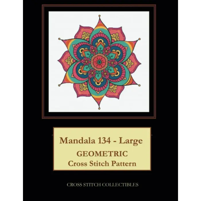Mandala 134 - Large: Geometric Cross Stitch Pattern