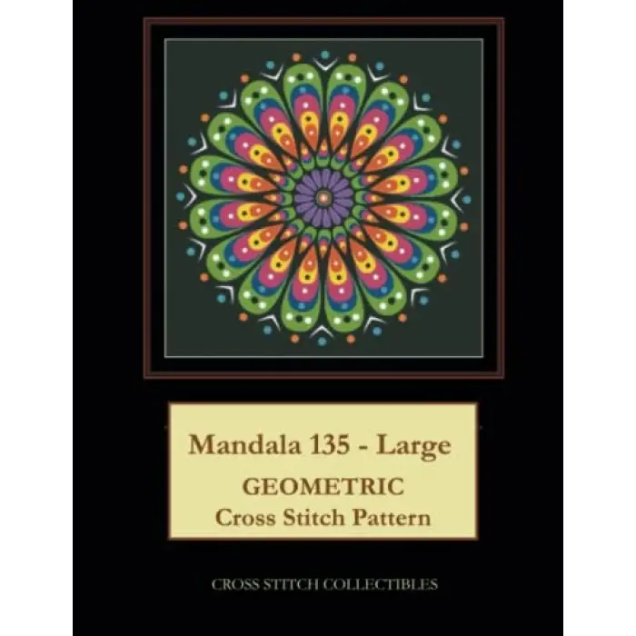 Mandala 135 - Large: Geometric Cross Stitch Pattern