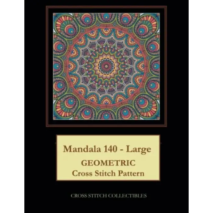 Mandala 140 - Large: Geometric Cross Stitch Pattern