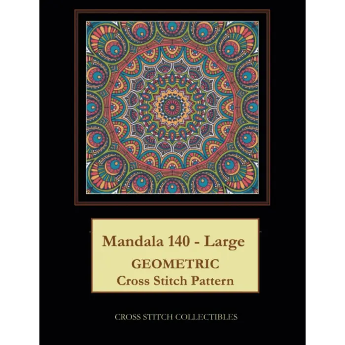 Mandala 140 - Large: Geometric Cross Stitch Pattern