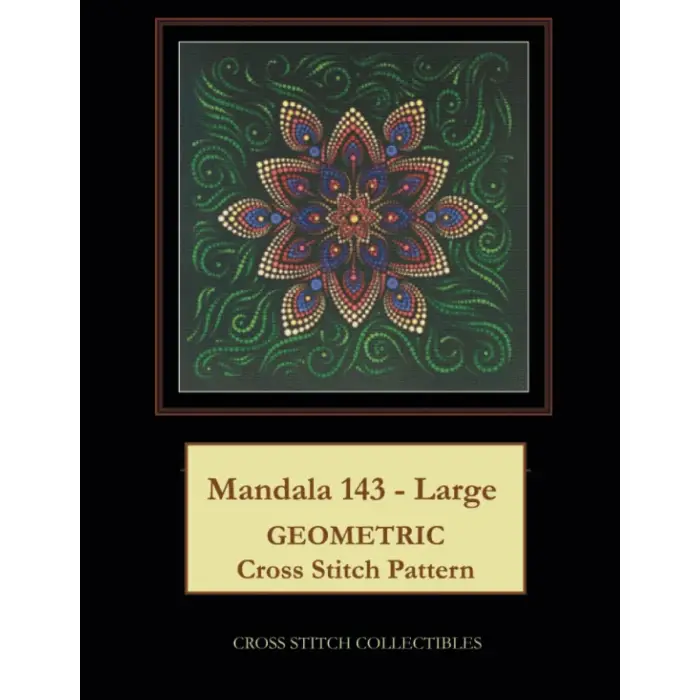 Mandala 143 - Large: Geometric Cross Stitch Pattern