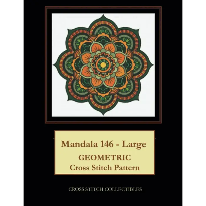 Mandala 146 - Large: Geometric Cross Stitch Pattern