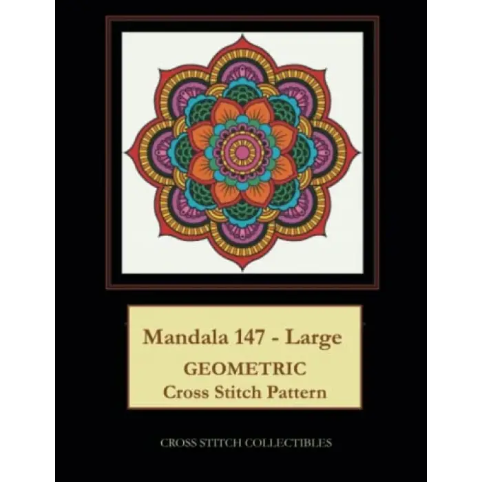 Mandala 147 - Large: Geometric Cross Stitch Pattern