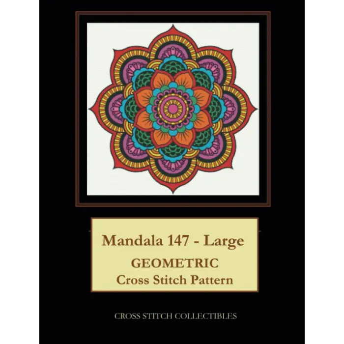 Mandala 147 - Large: Geometric Cross Stitch Pattern