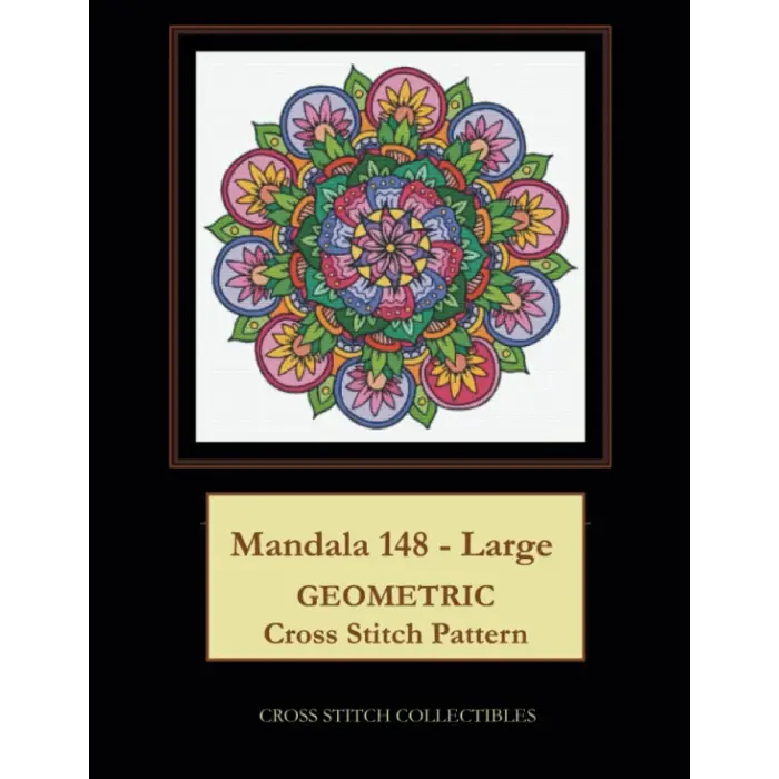 Mandala 148 - Large: Geometric Cross Stitch Pattern